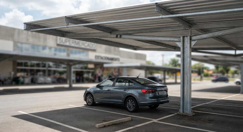 Guia completo sobre Cobertura para Estacionamento de Supermercados