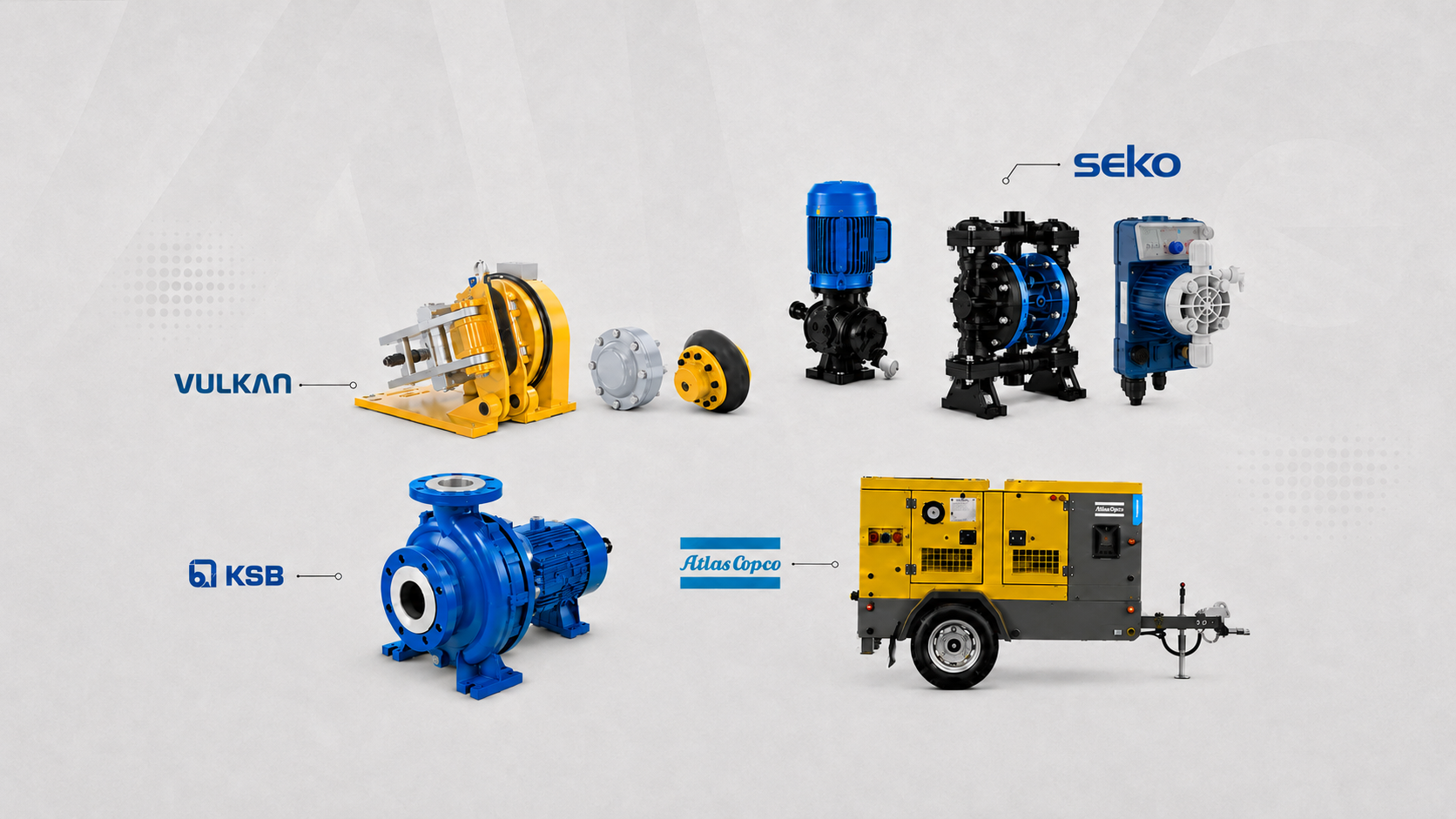 AWG Group: distribuidor de bombas e equipamentos rotativos industriais completo